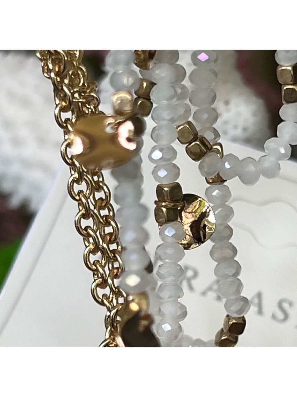 Gold Pearl Layered Laura Ashley Necklace  $16 or bundle 3 for $25